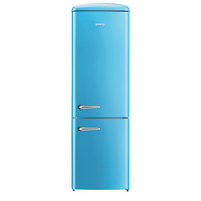 Gorenje ONRK193 Freestanding Fridge Freezer, A+++ Energy Rating, 60cm Wide Baby Blue Gorenje ONRK193 Freestanding Fridge Freezer, A+++ Energy Rating, 60cm Wide Baby Blue